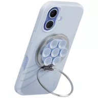   Uniq Coehl Luna mágneses telefontartó tükörrel, kitámasztható, MagSafe, kék