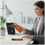  Uniq Veren Apple iPhone 17 Pro mágneses tok, MagSafe, narancs