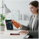Uniq Veren Apple iPhone 17 Pro Max mágneses tok, MagSafe, narancs