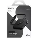 Uniq Keva Verge Apple Watch 11 / Watch 10 42mm tok, Aramid, Carbon minta, fekete