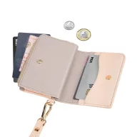   Uniq Coehl Mirelle mágneses telefonra rögzíthető pénztárca karpánttal, MagSafe, rózsaszín-arany