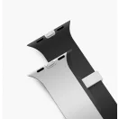 Uniq Revix IV Premium Apple Watch Ultra 4 / 3 / 2 / 1 / SE / 12 / 11 / 10 / 9 / 8 (44/45/46/49mm) mágneses szíj, szürke-fekete