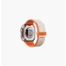 Uniq Revix IV Premium Apple Watch Ultra 4 / 3 / 2 / 1 / SE / 12 / 11 / 10 / 9 / 8 (44/45/46/49mm) mágneses szíj, narancs-szürke