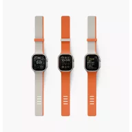   Uniq Revix IV Premium Apple Watch Ultra 4 / 3 / 2 / 1 / SE / 12 / 11 / 10 / 9 / 8 (44/45/46/49mm) mágneses szíj, narancs-szürke