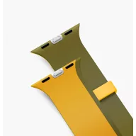   Uniq Revix IV Premium Apple Watch Ultra 4 / 3 / 2 / 1 / SE / 12 / 11 / 10 / 9 / 8 (44/45/46/49mm) mágneses szíj, sárga-zöld