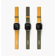   Uniq Revix IV Premium Apple Watch Ultra 4 / 3 / 2 / 1 / SE / 12 / 11 / 10 / 9 / 8 (44/45/46/49mm) mágneses szíj, sárga-zöld