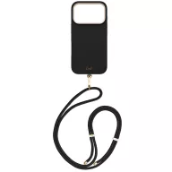   Uniq Coehl Mirelle Apple iPhone 17 Pro Max mágneses tok, MagSafe, crossbody pánttal, fekete-arany