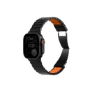 Uniq Strova Flex Apple Watch állítható szíj, 49/46/45/44MM, fém, fekete-narancs