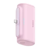   Baseus Compact Powerbank / külső akkumulátor, Lightning port 5000mAh, 20W, rózsaszín