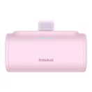 Baseus Compact Powerbank / külső akkumulátor, Lightning port 5000mAh, 20W, rózsaszín