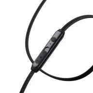   Baseus Encok H19 jack 3.5mm vezetékes mikrofonos fülhallgató, fekete