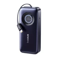   Baseus EnerCore CR11 gyorstöltő powerbank 20000mAh, 67W, beépített USB-C automata behúzós kábel, fekete