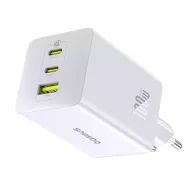   Baseus EnerFill FE11 hálózati gyorstöltő 100W, 2×USB-C + 1×USB-A, fehér
