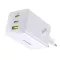 Baseus EnerFill FE11 hálózati gyorstöltő 100W, 2×USB-C + 1×USB-A, fehér