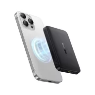   Baseus EnerFill FM12 Qi2 Magnetic vezeték nélküli gyorstöltő powerbank 10000 mAh, 22.5W, fekete + USB-C, 30cm kábel