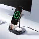 Baseus EnerFill FS41 3-in-1 vezeték nélküli töltő állvány 22,5W, fekete + USB-C, 1m kábel
