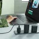 Baseus GaN5 Mini hálózati gyorstöltő adapter 25W, USB-C, fekete