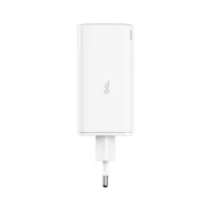   Baseus GaN6 Pro hálózati gyorstöltő 100W, 2×USB-C + 2×USB-A, + 100W USB-C 1m kábel, fehér