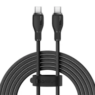   Baseus Pudding USB-C/USB-C, 100W gyorstöltő adatkábel, 1.2m, fekete