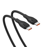   Baseus Pudding USB-C/USB-C, 100W gyorstöltő adatkábel, 1.2m, fekete