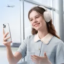 Baseus Bass BH1 bluetooth fejhallgató, aktív zajszűréssel ANC, fehér