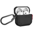 Skinarma Mecha CE Airpods 5 / Airpods 4 tok karabinerrel, Black. fekete