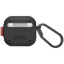 Skinarma Mecha CE Airpods 5 / Airpods 4 tok karabinerrel, Black. fekete