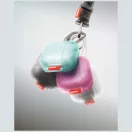 Skinarma Mecha CE Airpods 5 / Airpods 4 tok karabinerrel, Black. fekete