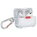 Skinarma Mecha AirPods Pro 2 tok karabinerrel, Frost, fehér-piros