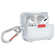   Skinarma Mecha AirPods Pro 2 tok karabinerrel, Frost, fehér-piros