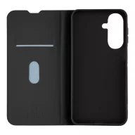   OBAL:ME SmoothTouch Samsung Galaxy A27 flip tok kártyatartóval, mágneses záródás, fekete
