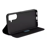   OBAL:ME SmoothTouch Samsung Galaxy A27 flip tok kártyatartóval, mágneses záródás, fekete