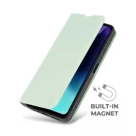  OBAL:ME SmoothTouch Honor 600 Lite flip tok kártyatartóval, mágneses záródás, zöld