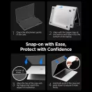 Spigen Airskin Apple Macbook Pro 14 M1-M5 / M5 PRO / M5 Pro Max 2021-2026 tok, Frost Black, fekete