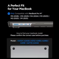   Spigen Airskin Apple Macbook Pro 16 M1-M5 / M5 Pro-M5 Pro Max 2021-2026 tok, Frost Black, fekete