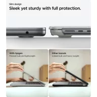   Spigen Urban Fit Apple Macbook Air 13 M2-M5 2023-2026 tok, Heather Grey, szürke