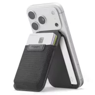   Spigen S314-4 Slim Fold mágneses kártyatartó, MagSafe, kitámasztható, Black, fekete (10db kártyához)
