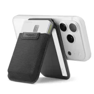   Spigen S314-4 Slim Fold mágneses kártyatartó, MagSafe, kitámasztható, Black, fekete (10db kártyához)