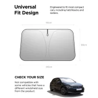   Spigen UO260 univerzális autó szélvédő takaró / árnyékoló, fekete