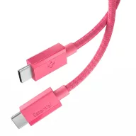   Spigen EB6010CC USB-C-USB-C töltő- és adatkábel, 60W, 1m, Pink, rózsaszín