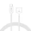Tech-Protect MMC01 UltraBoost Macbook töltő, USB-C, MagSafe 3, 140W, 200cm, fehér