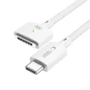 Tech-Protect MMC01 UltraBoost Macbook töltő, USB-C, MagSafe 3, 140W, 200cm, fehér