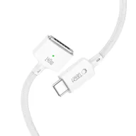   Tech-Protect MMC01 UltraBoost Macbook töltő, USB-C, MagSafe 3, 140W, 200cm, fehér