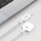 Tech-Protect MMC01 UltraBoost Macbook töltő, USB-C, MagSafe 3, 140W, 200cm, fehér