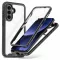 Tech-Protect Defense Samsung Galaxy A37 / A36 / A56 hátlap tok kijelző védelemmel, ütésálló, áttetsző-fekete