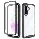 Tech-Protect Defense Samsung Galaxy A37 / A36 / A56 hátlap tok kijelző védelemmel, ütésálló, áttetsző-fekete