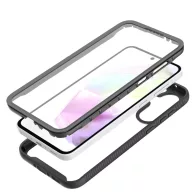   Tech-Protect Defense Samsung Galaxy A37 / A36 / A56 hátlap tok kijelző védelemmel, ütésálló, áttetsző-fekete