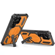   Tech-Protect Magblast MagSafe+ Samsung Galaxy S26 Ultra tok kameravédelemmel, kitámasztóval + 2db üvegfóiia, narancs