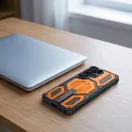 Tech-Protect Magblast MagSafe+ Samsung Galaxy S26 Ultra tok kameravédelemmel, kitámasztóval + 2db üvegfóiia, narancs
