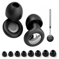   Tech-Protect QuietFit füldugó, 4db különböző méretű gumiharanggal, tokkal, fekete